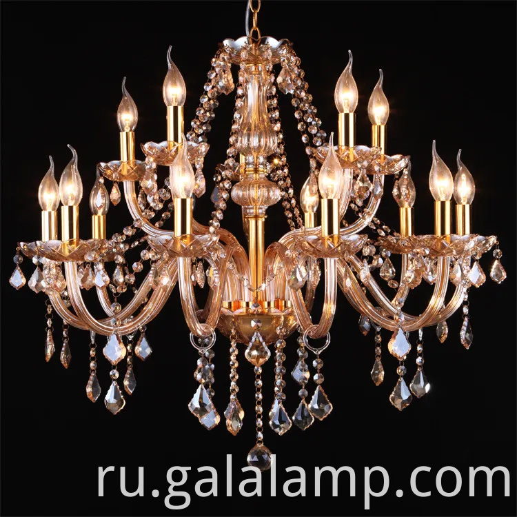 Стильная прозрачная хрустальная люстра для домашнего декора